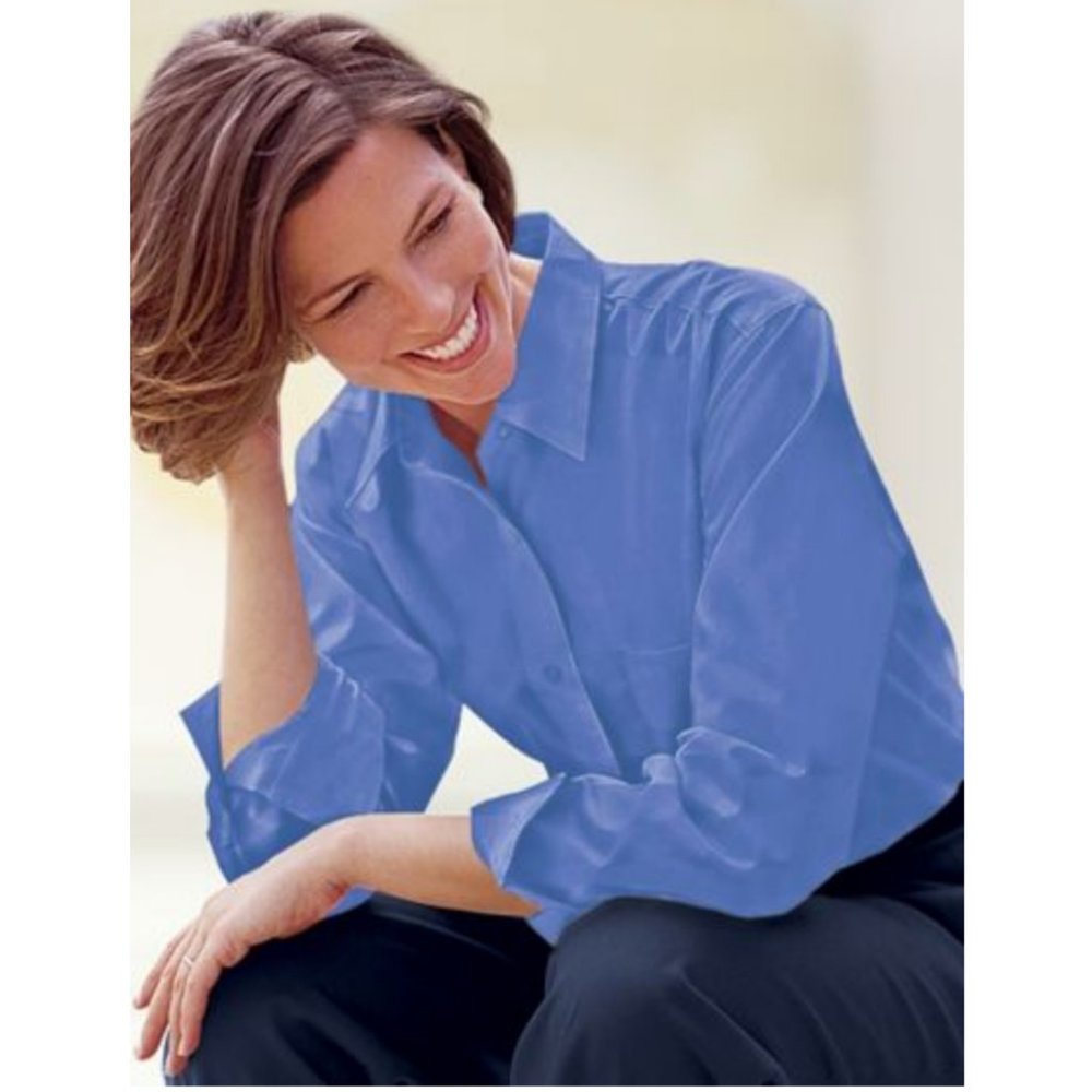 Foxcroft Classic-Fit Wrinkle-Resistant Long-Sleeve Shirt